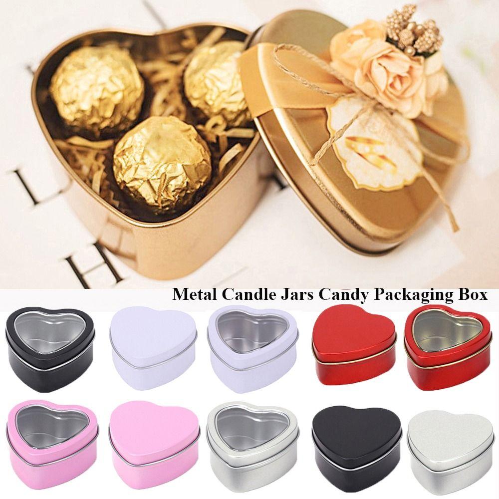 2pcs New Candle Jars Metal Box Aluminum Tin Jar Tea Cans Cosmetic Container Refillable Bottles