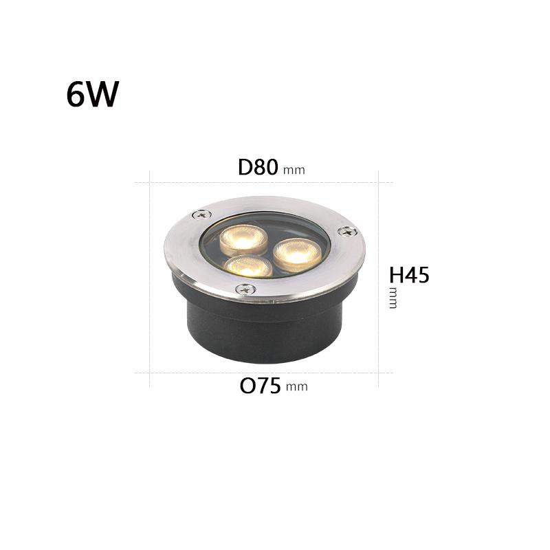 Spotlight 30 IP67 Waterproof Garden Decoration LED Underground Light 6W 10W 12W Outdoor Landscape Floor Light Square Floor Light