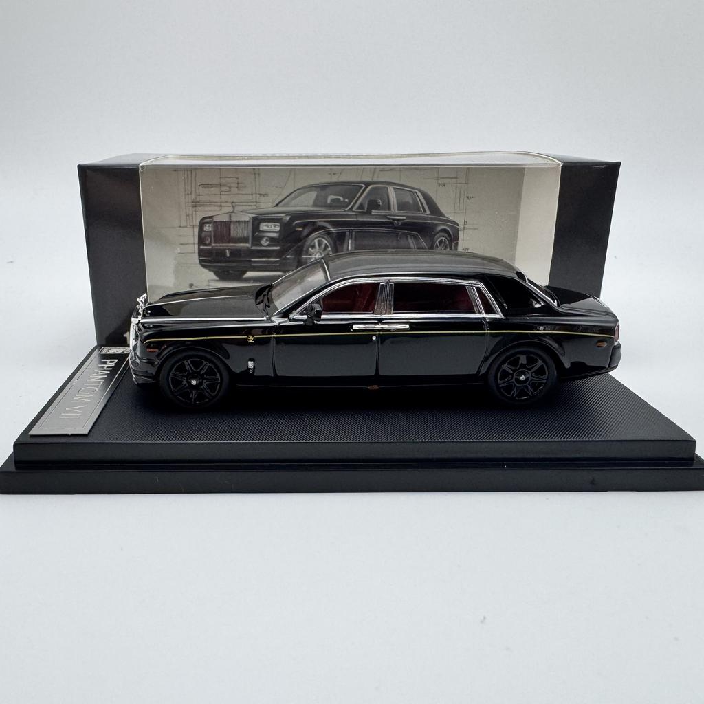 SW 1/64 Rolls Royce Phantom VII Металлическая гоночная машина Литые модели и игрушечные транспортные средства Модель автомобиля Масштабная миниатюрная модель автомобиля Для детей