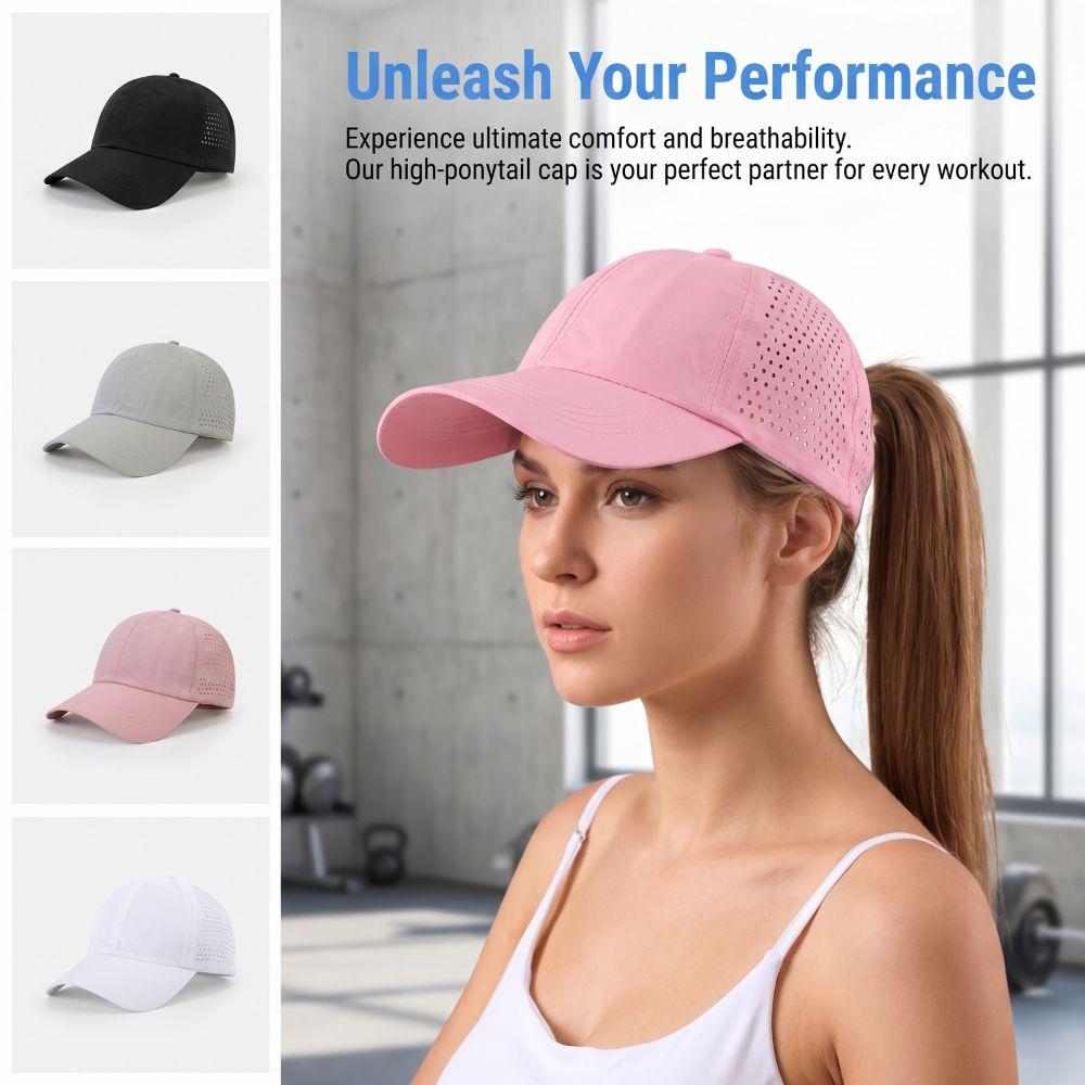 Breathable Mesh Peaked Cap Quick-Drying Running Cap Fashion Women‘s Baseball Caps Casual Wear