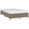 Bed Frame without Mattress Taupe 120 x 190 cm Fabric