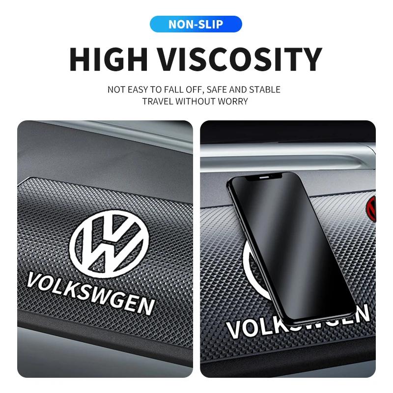 Для VW Volkswagen Jetta MK5 Golf ПВХ Липкий Нескользящий Коврик на Панель Автомобиля Держатель для Телефона Силиконовый Нескользящий Коврик Для VW Volkswagen Jet