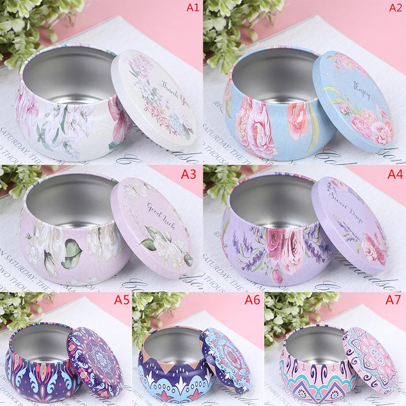 Пустая жестяная коробка Банки Банки Контейнеры Фитиль Наклейка Центровка Ароматические свечи DIY Изготовление Принадлежности