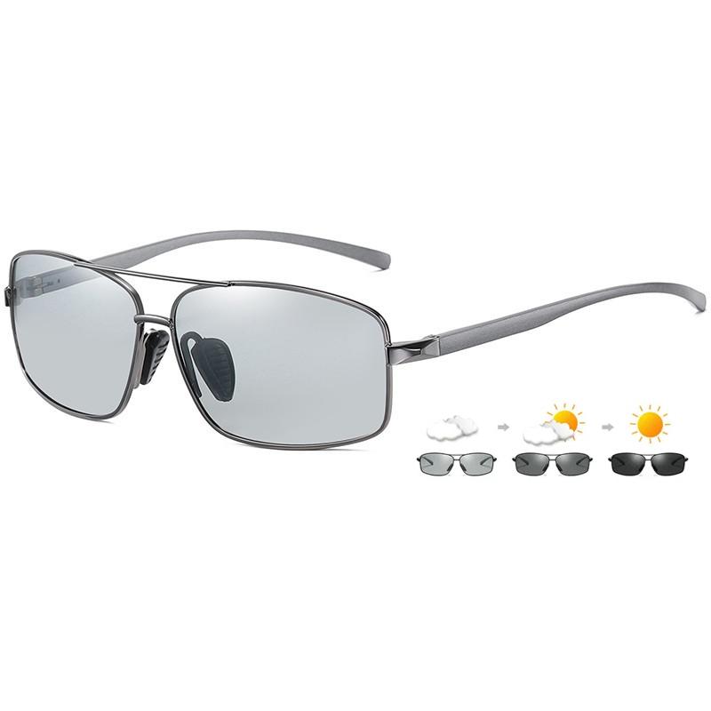 Лучшие фотохромные ультра солнцезащитные очки для мужчин и женщин прямоугольные очки-хамелеоны очки для вождения антибликовые неполяризованные очки