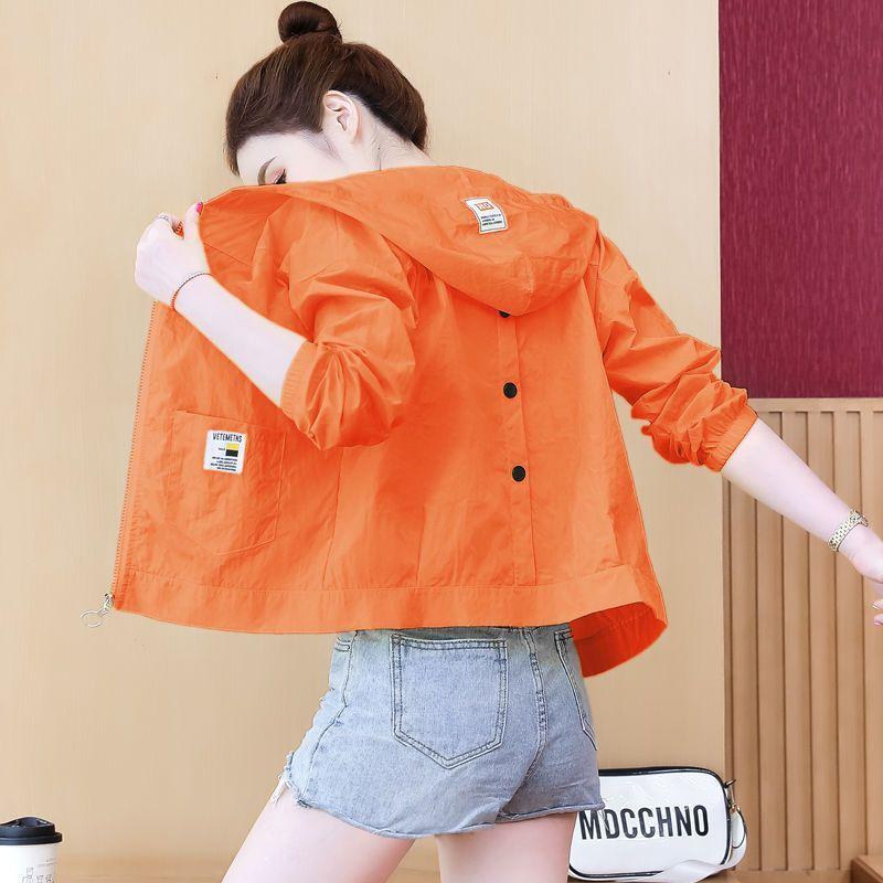 Женский свободный кардиган больших размеров с капюшоном и принтом, спортивная тонкая куртка на открытом воздухе, повседневная куртка с солнцезащитным кремом и капюшоном