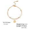 Charm Animal Dragonfly Pendant Double Layer Bracelet for Woman Wedding Stainless Steel Bracelets Engagement Fashion Jewelry