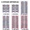 5/10 Pairs Fluffy Handmade Russian Volume 3D Mink Colorful DD Curl Mix Style False Eyelashes