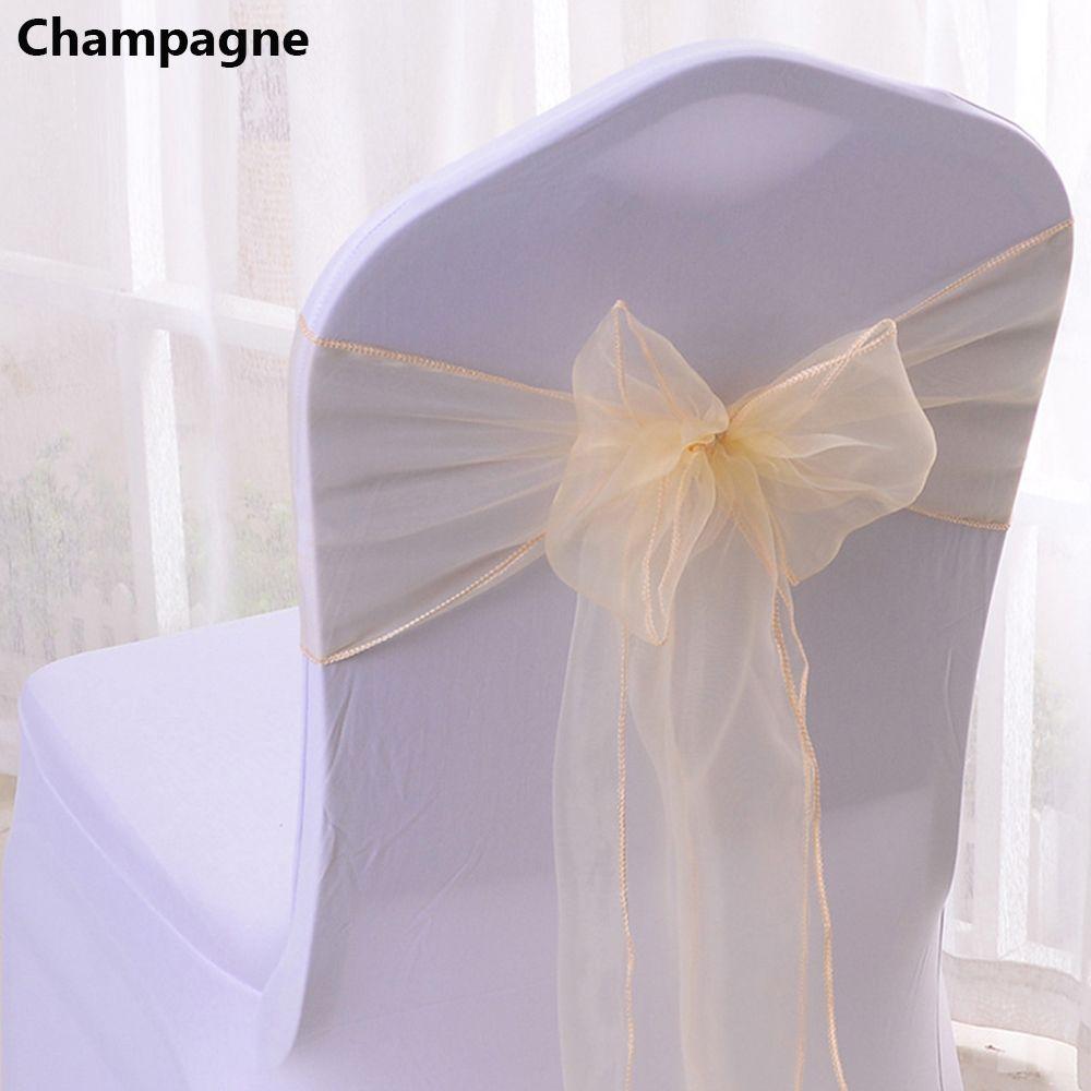 Chairs Decoration Chair Back Decor Wedding Reception Supplies Chair Bows Sashes Events Banquets