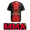 MMA Kick Boxing Muay Thai UFC T-Shirt Country National Flag Retro Vintage Albania Symbol Emblem 3D Print Men Women  Short Sleeve Round Neck Red