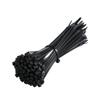 Nylon Self-Locking Cable Ties - Black, Small & Large Packs, Durable Tie Wraps for Bundling