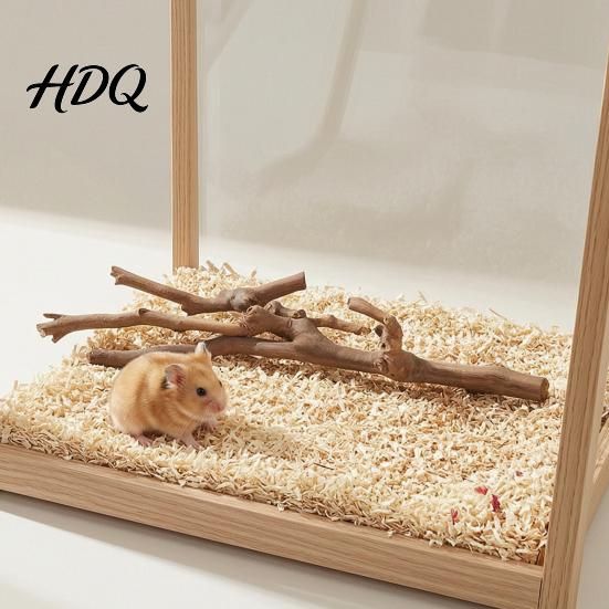 Eco Friendly Pet Toy Natural Grapevine Hamster Toy Climbing Branches Enrichment Interactive Rodent Branch for Small Animal Cage Rat Exploration