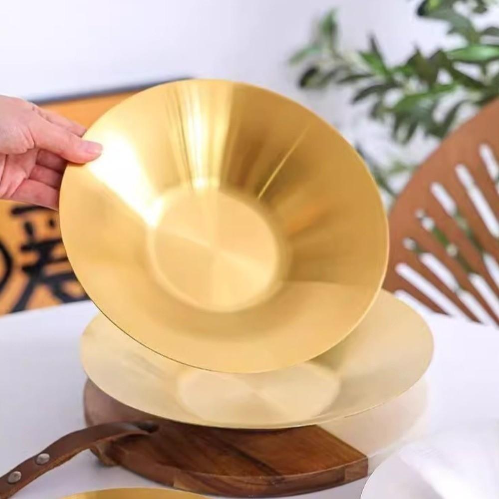 Stackable Korean Salad Bowl Deepened Round Pasta Plate Modern Fruit Dish Kitchen