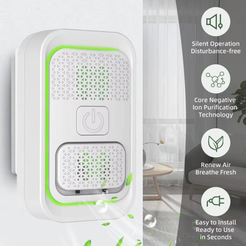 Small Air Cleaner Portable Negative Ion Generator Smoke Removal Air Purifier Home