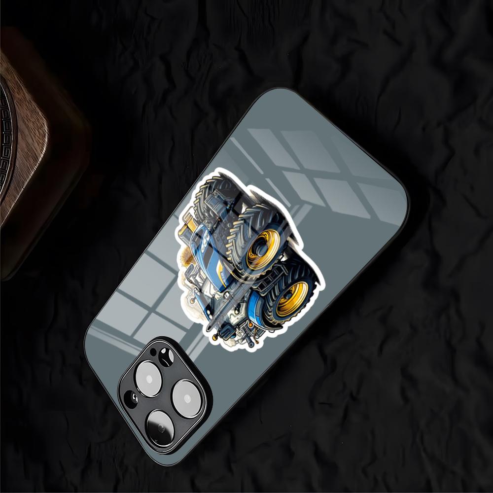 Чехол для телефона Tractor N-New H-Holland Для IPhone 17 Air Pro Max 16 15 14 Pro Max 13 12 Plus Стеклянная крышка
