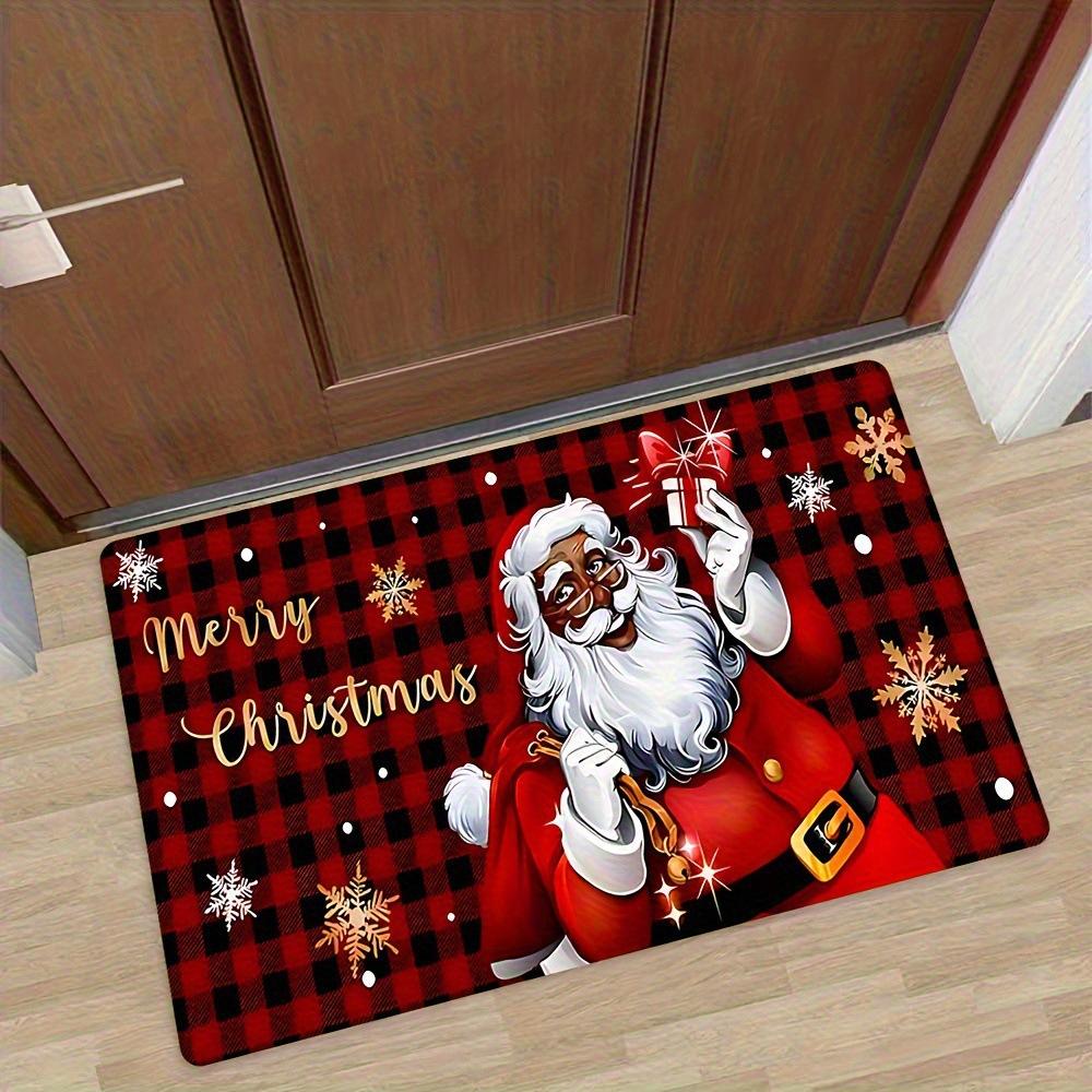 25 Styles Half Circle Christmas Carpet, Entrance Foyer, Anti Slip and Dirt Resistant Welcome Mat, Bedroom Decorative Floor Mat
