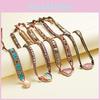 Ethnic Style Three Layer Winding Leather Jewelry With Colorful Crystal Chips For Fashion Wear