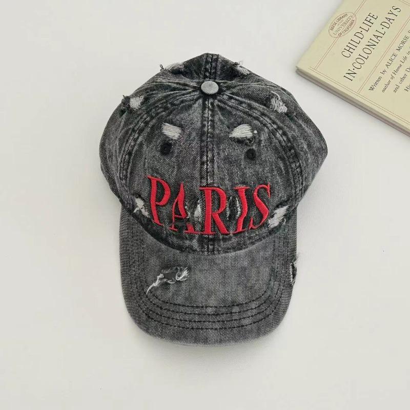 Корейские дизайнерские бейсболки с вышитыми буквами для мужчин и женщин, универсальные повседневные ретро-кепки из выстиранного денима на все времена