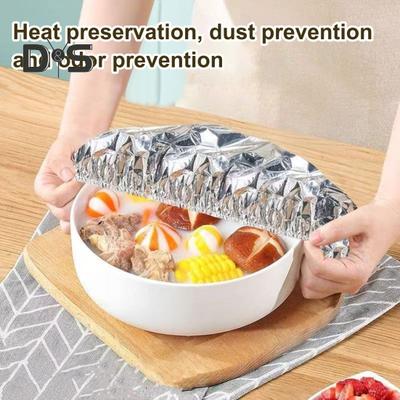 10/30/50 шт. Многоразовые изоляционные крышки из алюминиевой фольги, эластичные термостойкие крышки для продуктов для кухни, фиксирующиеся крышки для хранения из алюминиевой фольги для фруктов