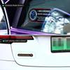 Для Tesla Model3 YXS багажник автомобиля переключатель задней двери Предупреждающая светоотражающая наклейка автоматическое напоминание о вождении аксессуары наклейка