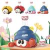 Ladybug/Hermit Crab Cute Ball Blower Toy with 2 Ball Funny Crawling Toy Sensory Toys Play Ball Blowing Machine Gift for Birthday