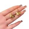 Elegant Retro Butterfly Ear Hook Earrings: Three-Dimensional, Versatile, Niche Design with Light Luxury for Women