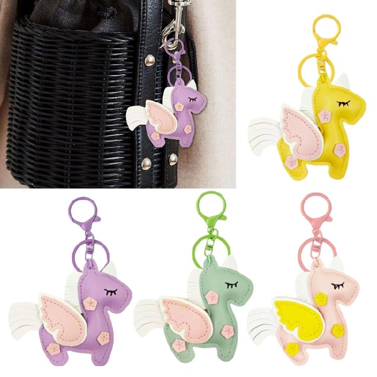 Стильный брелок с мотивом летящей лошади, изготовленный из качественной ПУ кожи, многофункциональный аксессуар для мужчин и женщин, подарок