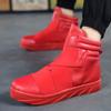 Red Flat Sneakers Man Trend 2024 Lightweight Mens New Designer Classic Sports Shoes Leather High Top Men's Sneakers Hot Selling