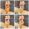 Bag Charm Lulu Doll Keychain Cute Expression Cartoon Phone Chain Creative Capybara Key Ring  Kids