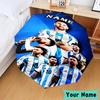 Custom Name Argentina Football Legends Umbrella, Foldable Umbrella Suitable for Outdoor Shopping Travel Sports, Exquisite Gift for Family
