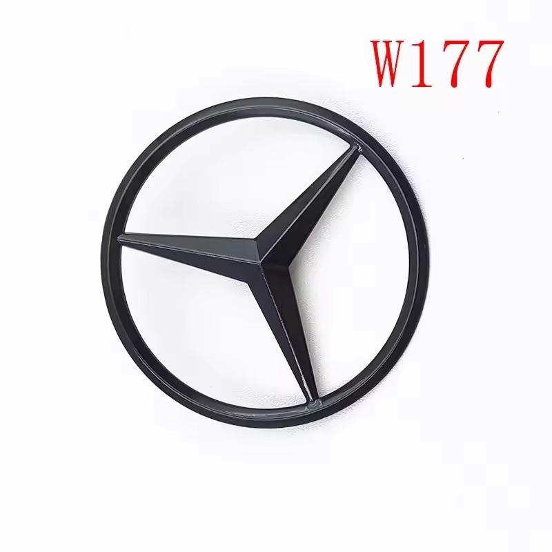 AABHA1 ABS Black A45S Logo Turbo 4MATIC Badge Car Rear Star Sticker Trunk AMG Emblem For Mercedes Benz A 45S AMG W177