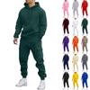 Men's Sweatshirt Suit Men's Solid Color Casual Sports Suit Sweatshirt Suit