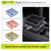Car Sticker Hot For Tesla Model 3 Model Y 2020-2026 Central Control Storage Box Silicone Double Box Car Good Tools Car Modificat