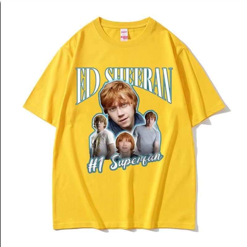 Funny Ed Sheeran Number One Superfan Meme T Shirt Unisex Unisex Fashion Retro Short Sleeve Tshirt Unisex Gothic Casual Tees