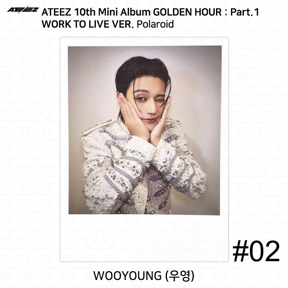 ATEEZ Golden Hour Part.1 Work To Live Ver Photocard Polaroid Disc KPOP K-POP