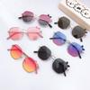 Bow Children'S Sunglasses Metal Trend Street Shooting Boys And Girls Bow Sunglasses Concave Glasses
