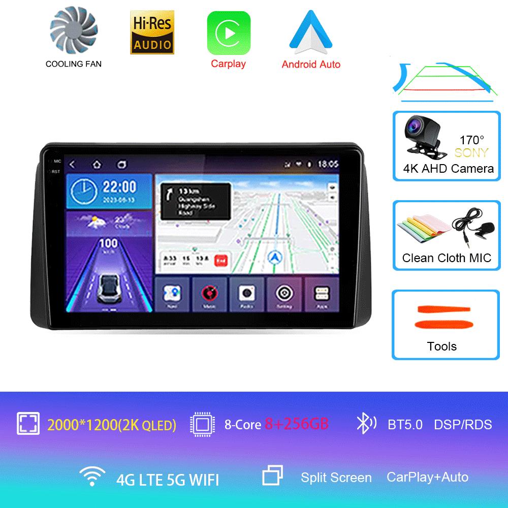 Для Chrysler Grand Voyager 5 2011-2015 Автомагнитола Android 14 Carplay Auto Для Dodge Grand Caravan 2008-2020 GPS Мультимедийный плеер