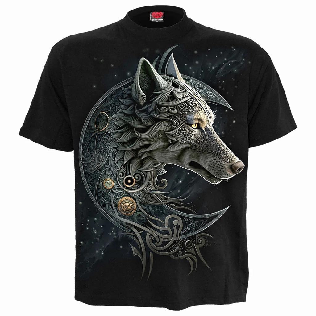 Spiral Direct Unisex Adult Celtic Wolf T-Shirt