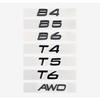 ABS Letters Numbers Emblem B4 B5 T4 T5 T6 T8 Trunk Lid Badge Decal Car Sticker for Volvo V60 Glossy Black Chrome
