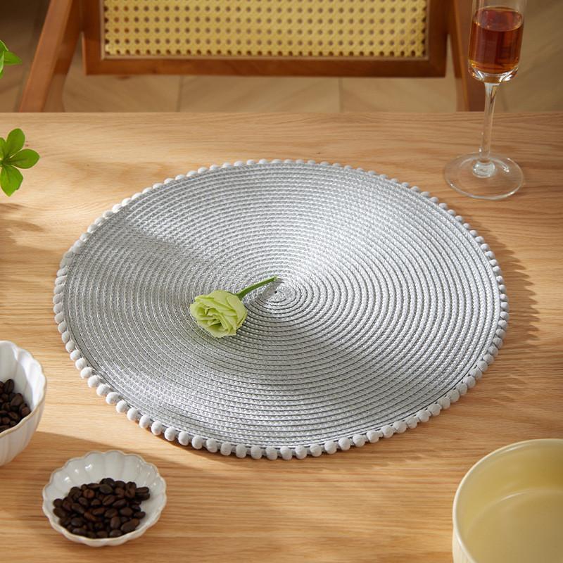 Circular Corn Fiber Coasters With Modern Minimalist Design For Restaurant Use