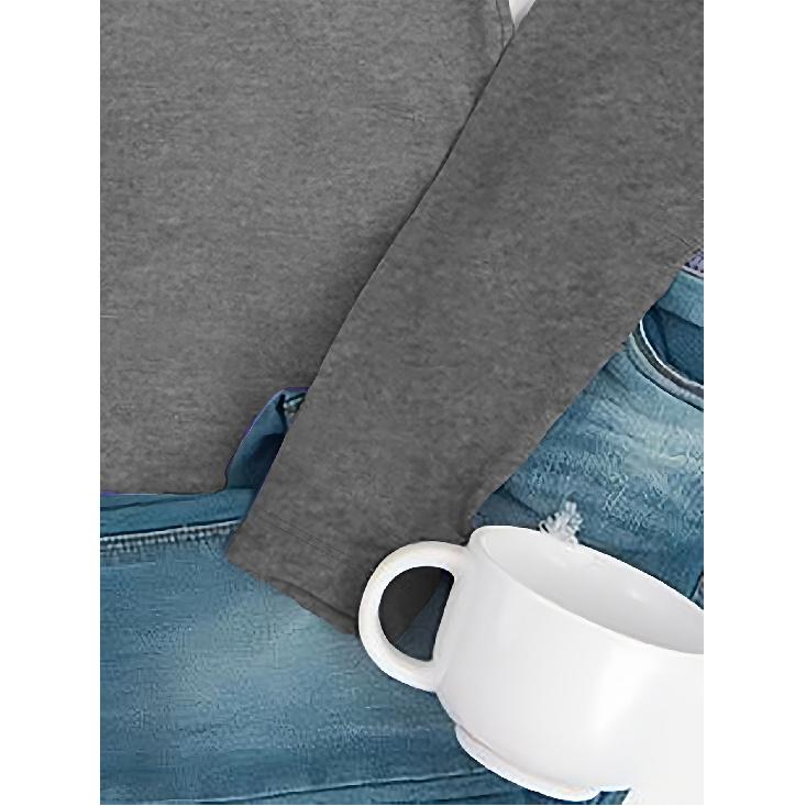 Elegant long-sleeved dress for women Sarcastic Fun Quote Print Crew Neck Comfortable, soft, and breathable new model Fashionable, simple, retro,