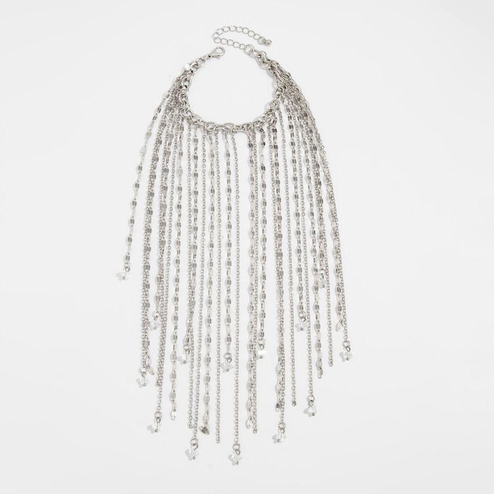 Alloy Long Tassel Bracelet Exaggeration Link Chain Bangle New Design Chain Bracelet