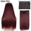 MISS WIG Synthetic Invisible Fish Wire No Clip Wavy Hair Extensions Long Hairpiece Natural Black Brown Blonde for Women Fake Hair Piece