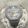 Casio Мужские часы с ЖК-дисплеем и аналоговым двойным дисплеем Серия Gray GA-2100-1A1(Watch3--)