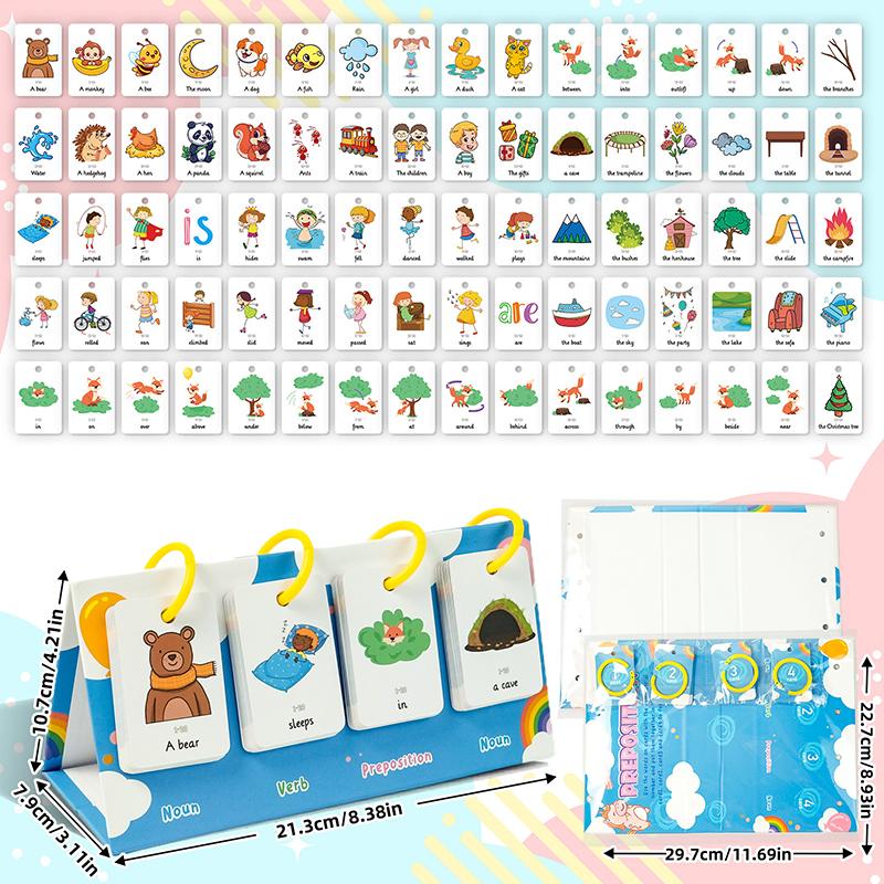 Sentence-Making Exercises Flip Chart Sentence Educational Learning Tool Vocabulary Building Special Education Speech Therapy