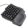 35-Key One-Handed Gaming Keyboard, Waterproof and Anti-Slip Design, Wide Palm Rest, Black One-Handed Keyboard for Computer and Mobile Games – K13