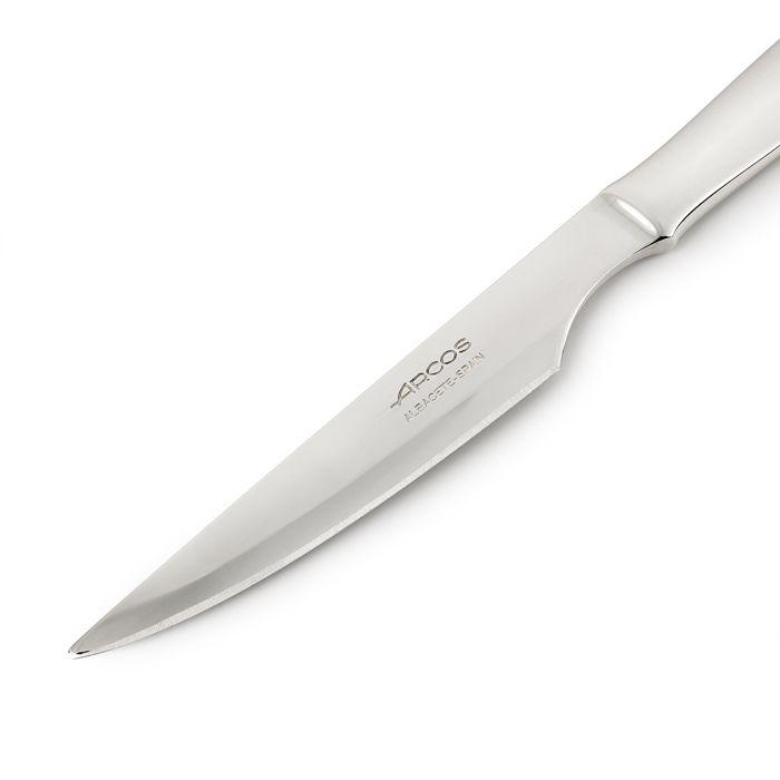 Couteau à steak - Arcos - Monoblock - 110 mm - Acier inoxydable - Tranchant lisse
