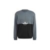 Originals Trefoil Casual Pullover Sweatshirt Men Tops Black Blue GN3439