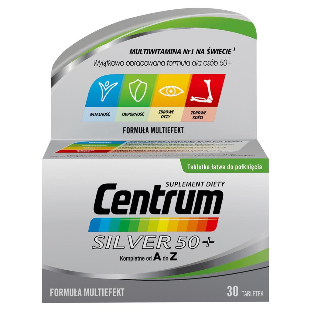 Centrum Silver 50+ Vitamins And Minerals For Adults 30 Tablets