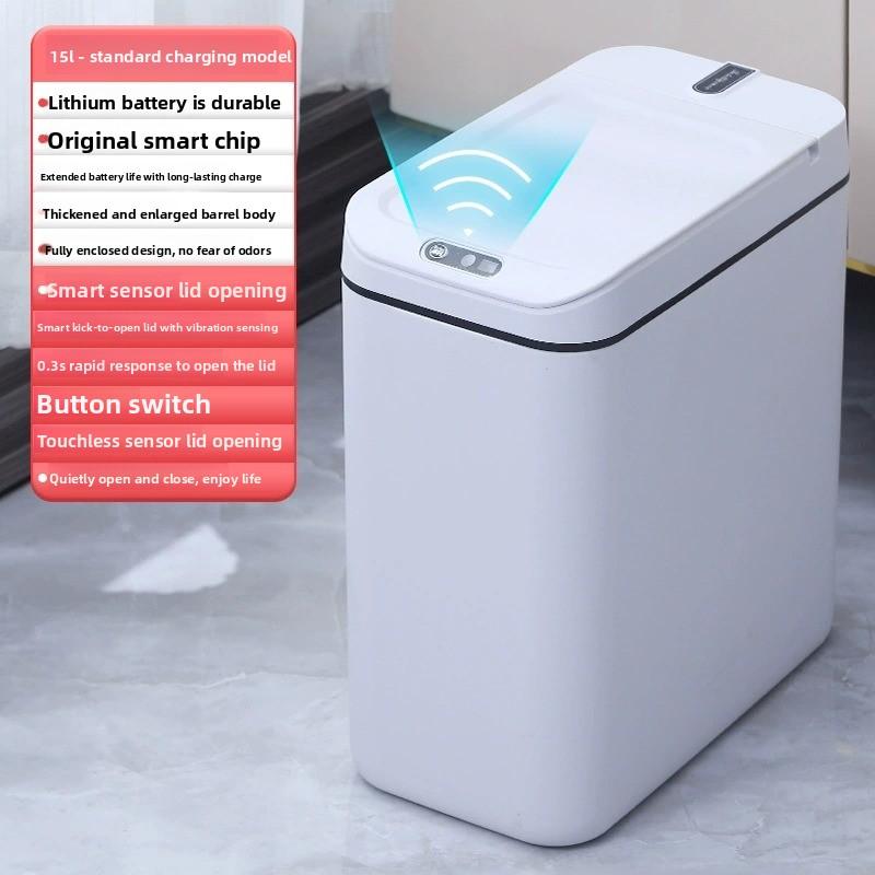 Bote de basura inteligente con sensor automático para cocina baño y hogar de gran capacidad