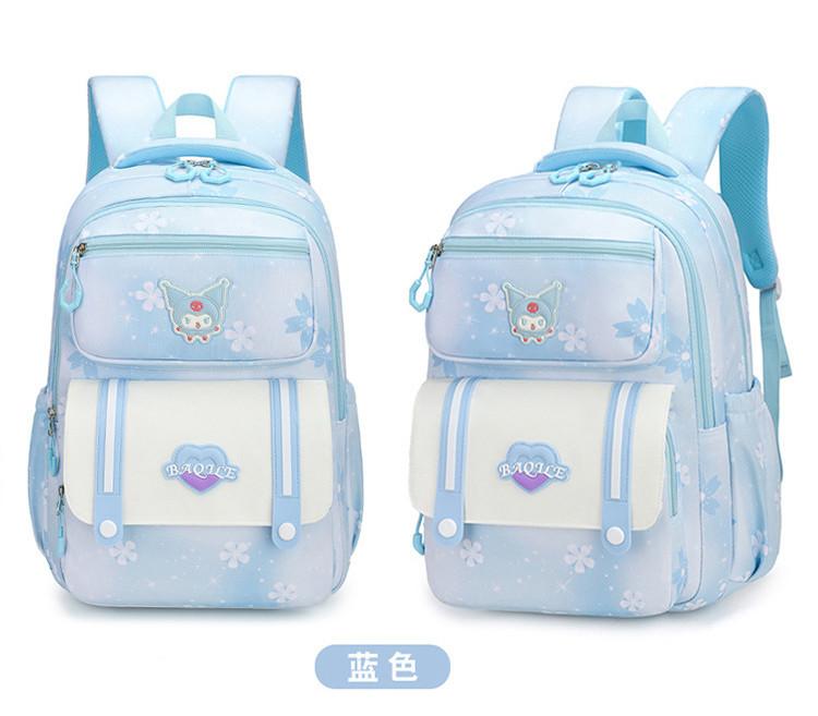 Cute And Spacious Oxford Fabric School Backpack For Children Grades 3-4 Neutral Gender